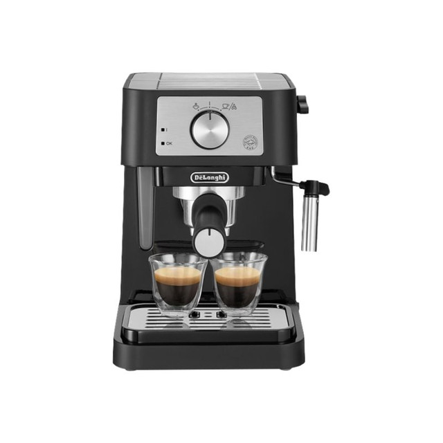 DELONGHI AMERICA INC. EC260BK DeLonghi Stilosa EC260.BK - Coffee machine with milk frother - 15 bar - black/stainless steel DELONGHI AMERICA INC. EC260BK DeLonghi Stilosa EC260.BK - Coffee machine with milk frother - 15 bar - black/stainless steel