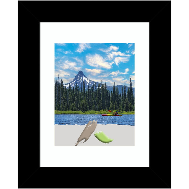 UNIEK INC. A42708301058 Amanti Art Picture Frame, 14in x 17in, Opening Size 11in x 14in (Matted To 8in x 10in), Brushed Black