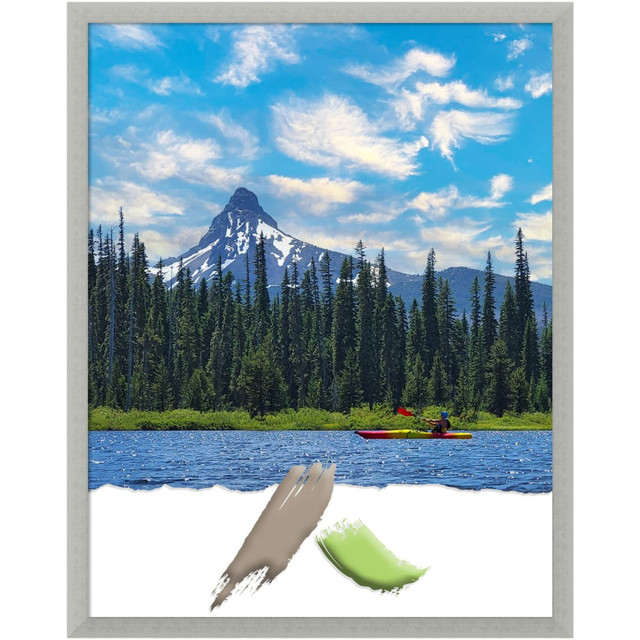 UNIEK INC. A42708298104 Amanti Art Wood Picture Frame, Opening Size 22in x 28in, 24in x 30in, Silver Leaf UNIEK INC. A42708298104 Amanti Art Wood Picture Frame, Opening Size 22in x 28in, 24in x 30in, Silver Leaf
