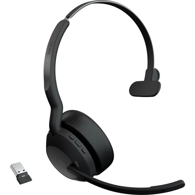 GN AUDIO USA INC. 25599-889-999-01 Jabra Evolve2 55 Headset - Mono - Wireless - Bluetooth - 98.4 ft - 20 Hz to 20 kHz - On-ear - Monaural - Supra-aural - MEMS Technology, Noise Cancelling Microphone - Noise Canceling