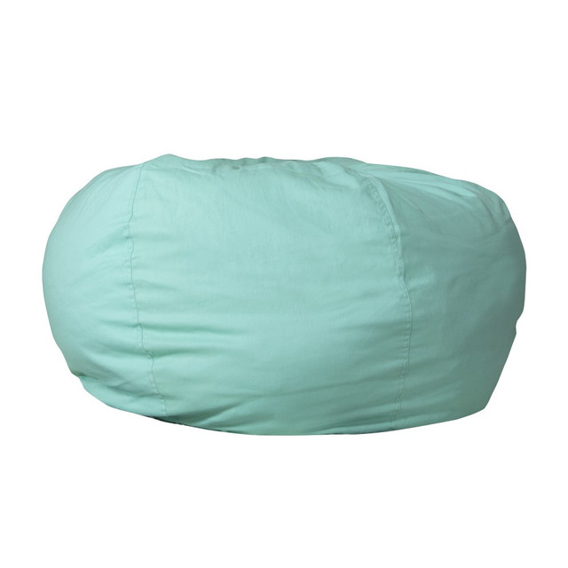 FLASH FURNITURE DGBEANLGSLDMTGN  Oversized Bean Bag Chair For Kids And Adults, Mint Green
