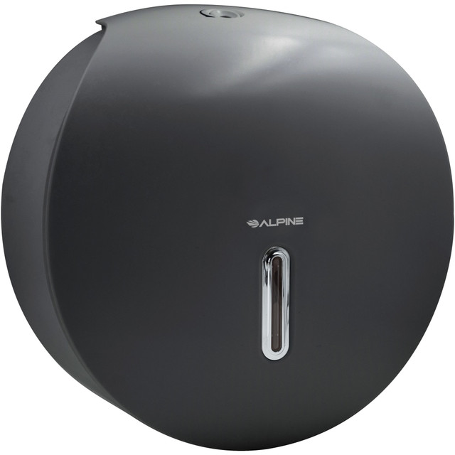 ADIR CORP. 450-GRY Alpine Single Roll Jumbo Toilet Paper Dispenser, 11-3/4inH x 11-1/2inW x 5-5/16inD, Gray