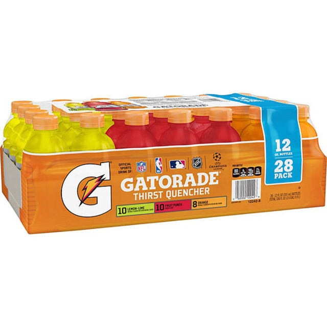 QUAKER FOODS 052000122428 Gatorade Thirst Quencher Variety Pack, 12 Oz, Pack Of 28 Bottles