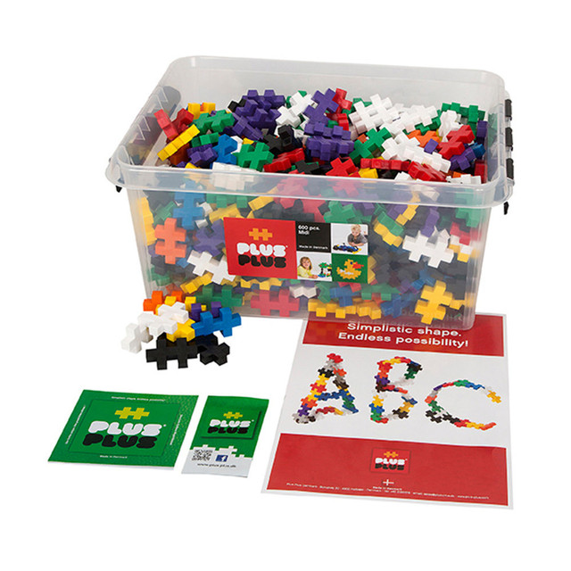 PLUS-PLUS USA PLL03231 Plus-Plus Building Blocks Construction Set, Big Size, 600 Pieces