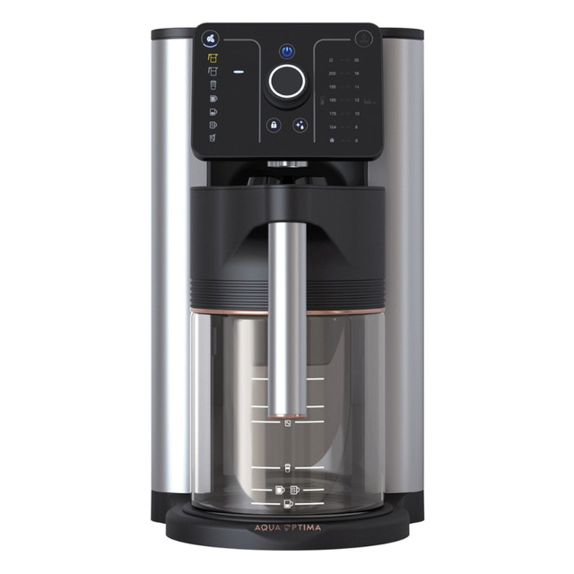 GS1 UK ACE002 Aqua Optima Aurora 10-Cup Drip Coffee Maker, Silver/Black, ACE002