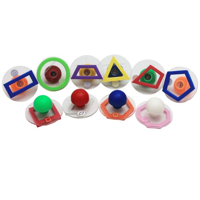 CENTER ENTERPRISES, INC. CE-6736 READY 2 LEARN Giant Stampers, Geometric Shapes, Outline, Set Of 10 CENTER ENTERPRISES, INC. CE-6736 READY 2 LEARN Giant Stampers, Geometric Shapes, Outline, Set Of 10