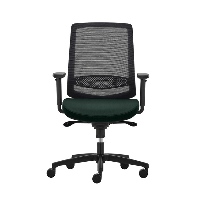 OFFICE DEPOT WPEXPANSE-TSK-DBLK WorkPro Expanse Ergonomic Antimicrobial Vinyl/Mesh Mid-Back Task Chair, Black