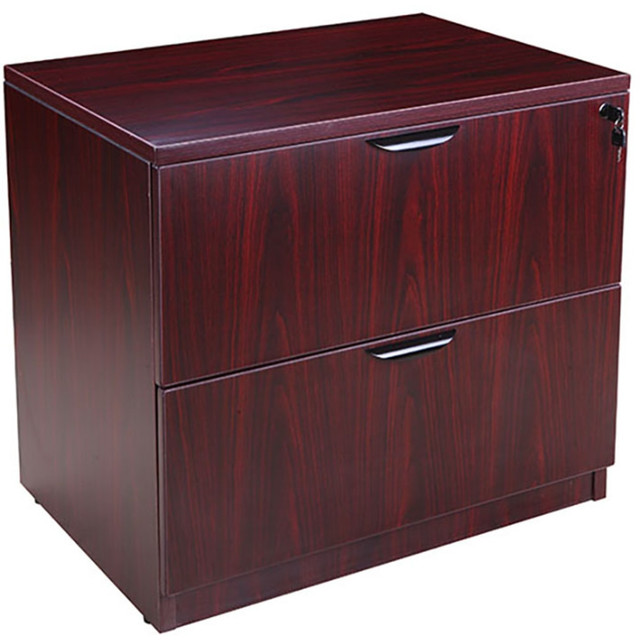 NORSTAR OFFICE PRODUCTS INC. N112-M Boss Office Products 31inW x 22inD Lateral 2-Drawer File Cabinet, Mahogany NORSTAR OFFICE PRODUCTS INC. N112-M Boss Office Products 31inW x 22inD Lateral 2-Drawer File Cabinet, Mahogany