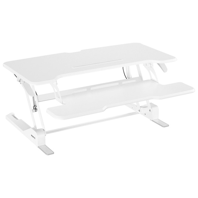 TRANSFORM PARTNERS LLC MI-15005 Mount-It! 38inW Standing Desk Converter With Adjustable Height, White TRANSFORM PARTNERS LLC MI-15005 Mount-It! 38inW Standing Desk Converter With Adjustable Height, White
