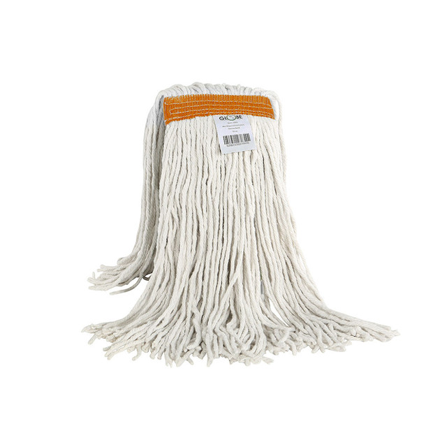 GLOBE COMMERCIAL PRODUCTS INC 3094 Globe Commercial Products Cot-Pro Cotton Narrow Band Wet Cut End Mop, 20 Oz, 7in x 18in, White GLOBE COMMERCIAL PRODUCTS INC 3094 Globe Commercial Products Cot-Pro Cotton Narrow Band Wet Cut End Mop, 20 Oz, 7in x 18in, White