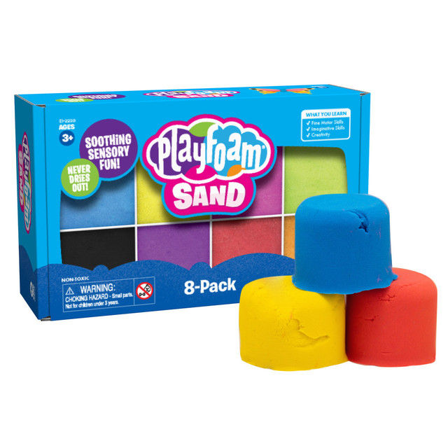 EDUCATIONAL INSIGHTS EI-2230 Playfoam Sand, 6 oz, Multicolor, Set Of 8 Packs EDUCATIONAL INSIGHTS EI-2230 Playfoam Sand, 6 oz, Multicolor, Set Of 8 Packs