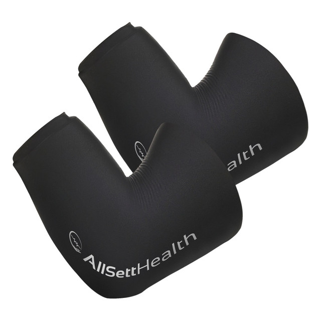 ALLSETT HEALTH(R) ASH017S2P AllSett Health Gel 360 deg. Hot And Cold Compression Sleeves, Small, Black, Pack Of 2 Sleeves ALLSETT HEALTH(R) ASH017S2P AllSett Health Gel 360 deg. Hot And Cold Compression Sleeves, Small, Black, Pack Of 2 Sleeves