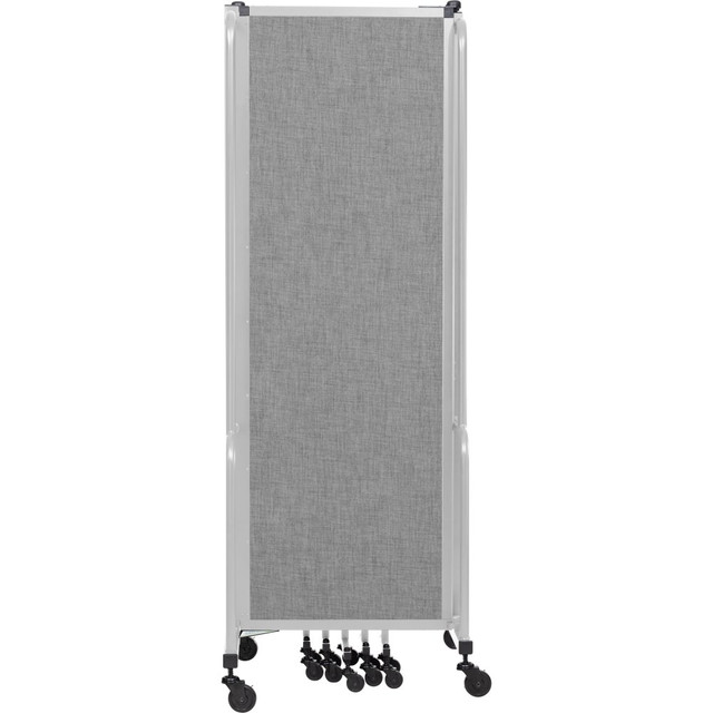 OKLAHOMA SOUND CORPORATION RDG6-7PT02 National Public Seating Room Divider, 7 Sections, 72inH x 164inW x 27inD, Gray