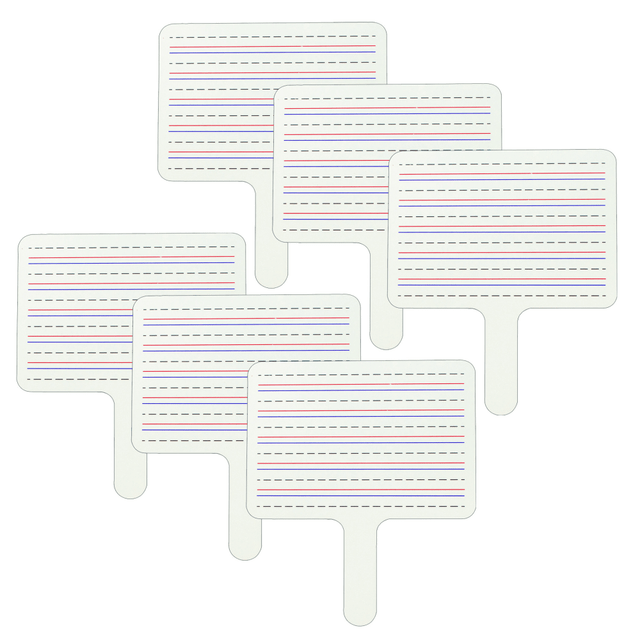 EDUCATORS RESOURCE CLI40670-6 C-Line 2-Sided Dry-Erase Answer Paddles, 9in x 12in, White, Pack Of 6 Paddles EDUCATORS RESOURCE CLI40670-6 C-Line 2-Sided Dry-Erase Answer Paddles, 9in x 12in, White, Pack Of 6 Paddles