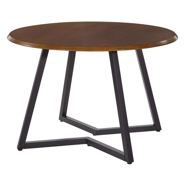 OFFICE STAR PRODUCTS MET45D-OAK Office Star Metro Round Dining Table, 30-1/4inH x 45-1/2inW x 45-1/2inD, Oak Veneer/Black OFFICE STAR PRODUCTS MET45D-OAK Office Star Metro Round Dining Table, 30-1/4inH x 45-1/2inW x 45-1/2inD, Oak Veneer/Black