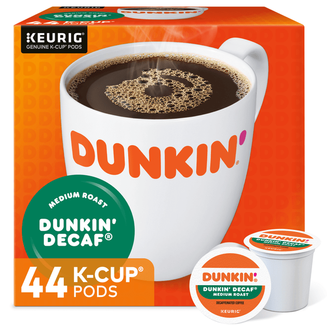 GREEN MOUNTAIN COFFEE ROASTERS, INC. 5000346089 Dunkin Donuts Decaf Keurig Single-Serve K-Cup Pods, Medium Roast, Box of 44 K-Cup Pods
