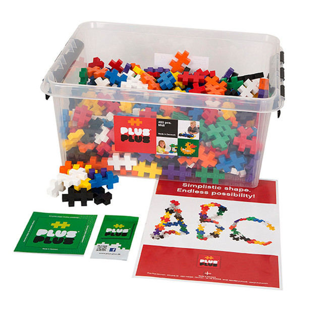 PLUS-PLUS USA PLL03230 Plus-Plus Building Blocks Big Set, 400-Piece Tub