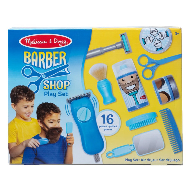 MELISSA & DOUG, LLC LCI31810 Melissa & Doug Barber Shop Play Set, 13-1/6in x 10-1/16in MELISSA & DOUG, LLC LCI31810 Melissa & Doug Barber Shop Play Set, 13-1/6in x 10-1/16in