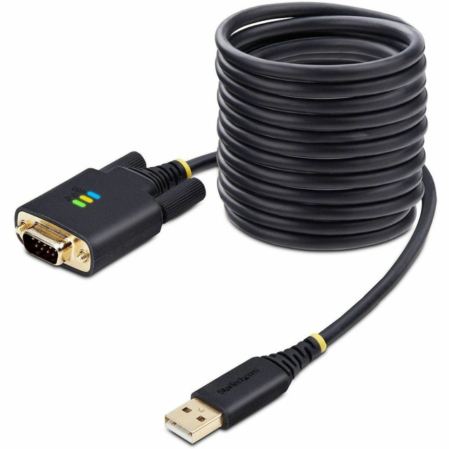 STARTECH.COM 1P10FFC-USB-SERIAL 10ft (3m) USB to Serial Adapter Cable, COM Retention, FTDI, DB9 RS232, Interchangeable DB9 Screws/Nuts, Windows/macOS/Linux STARTECH.COM 1P10FFC-USB-SERIAL 10ft (3m) USB to Serial Adapter Cable, COM Retention, FTDI, DB9 RS232, Interchangeable DB9 Screws/Nuts, Windows/macOS/Linux