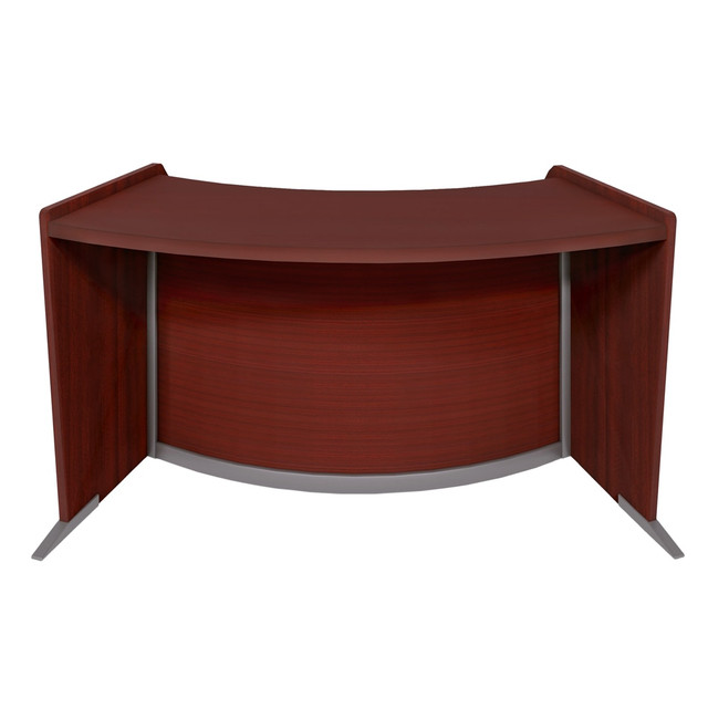 REGENCY SEATING, INC. 77490MH Regency Marque 63inW ADA-Unit Curved Reception Desk Workstation, Mahogany REGENCY SEATING, INC. 77490MH Regency Marque 63inW ADA-Unit Curved Reception Desk Workstation, Mahogany