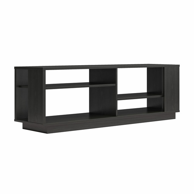 AMERIWOOD INDUSTRIES, INC. 6768335COM Ameriwood Home Knowle Contemporary TV Stand For TVs Up To 60in, 19-7/16inH x 59-1/2inW x 15-9/16inD, Black Oak AMERIWOOD INDUSTRIES, INC. 6768335COM Ameriwood Home Knowle Contemporary TV Stand For TVs Up To 60in, 19-7/16inH x 59-1/2inW x 15-9/16inD, Black Oak
