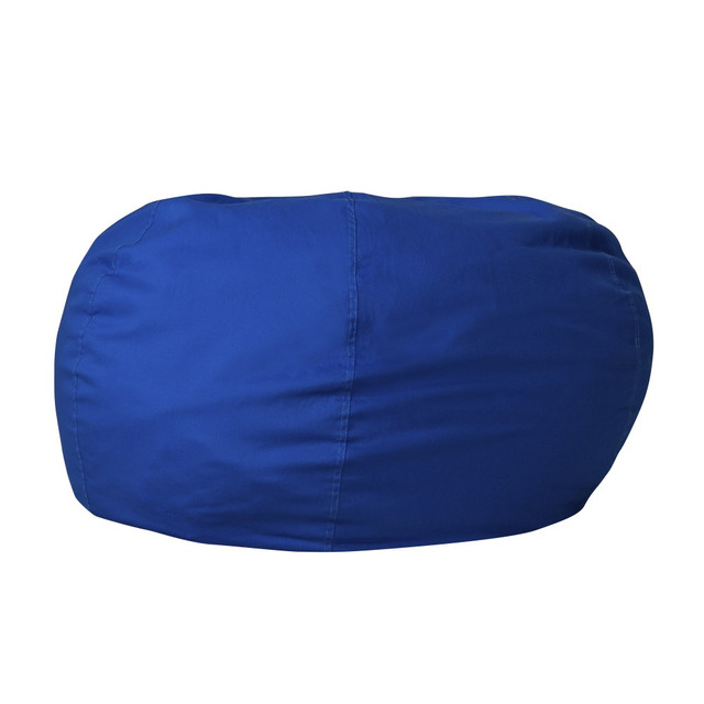 FLASH FURNITURE DGBEANLGSLDRYBL  Oversized Bean Bag Chair For Kids And Adults, Royal Blue
