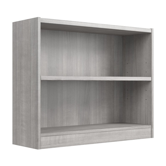 BUSH INDUSTRIES INC. WL12456 Bush Furniture 30inH Universal Small 2 Shelf Bookcase, Platinum Gray, Standard Delivery