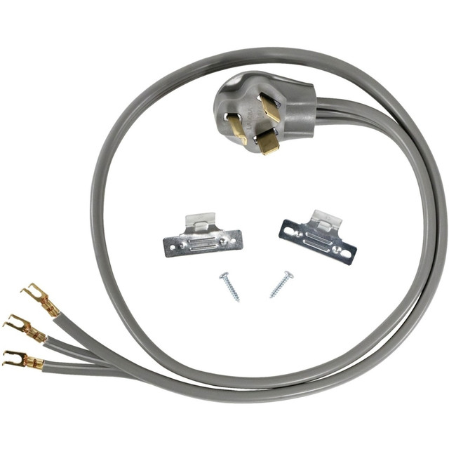 SELA PRODUCTS, LLC 90-1014 Certified Appliance Accessories 3-Wire Open-End-Connector 30-Amp Dryer Cord - For Dryer - 250 V AC / 30 A - 6 ft Cord Length - 3-Wire / Right-angle Plug SELA PRODUCTS, LLC 90-1014 Certified Appliance Accessories 3-Wire Open-End-Connector 30-Amp Dryer Cord - For Dryer - 250 V AC / 30 A - 6 ft Cord Length - 3-Wire / Right-angle Plug