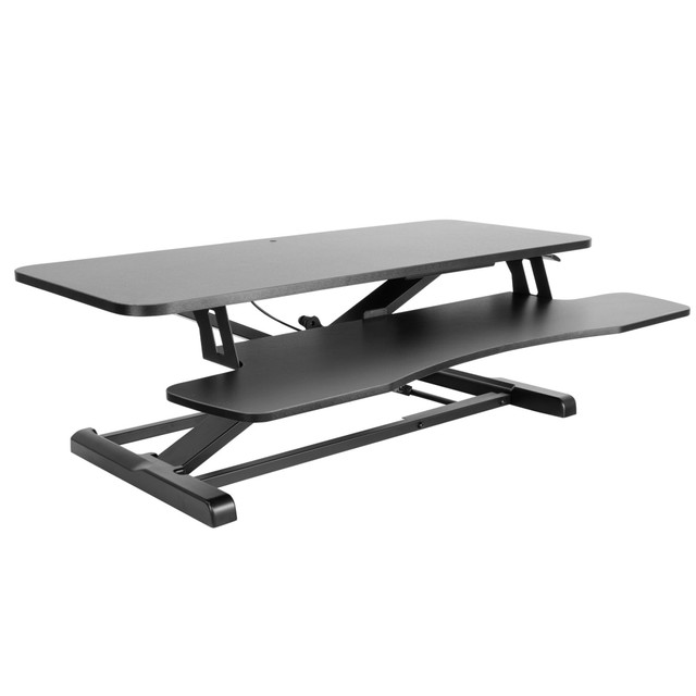 TRANSFORM PARTNERS LLC MI-8050 Mount-It! Standing Desk Converter With Adjustable Height, Black TRANSFORM PARTNERS LLC MI-8050 Mount-It! Standing Desk Converter With Adjustable Height, Black