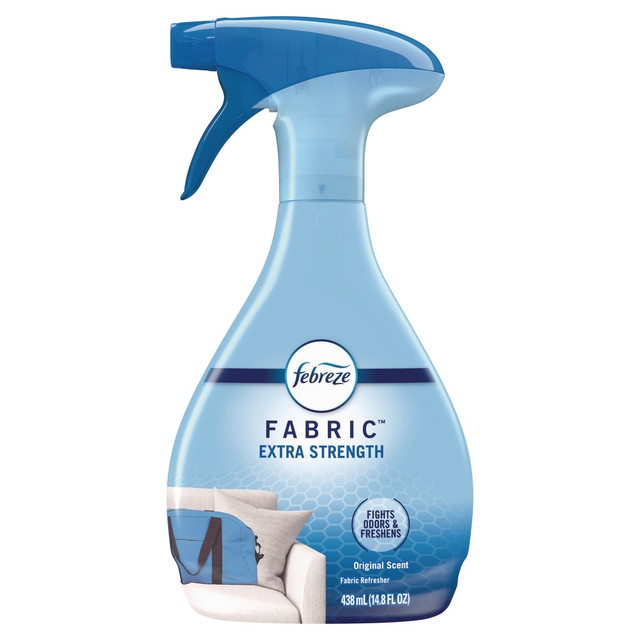 Got funked-up fabrics? Hint: You probably do because everyday odors love to soak into your household fabrics. Fight those pesky odors with a quick spray-down of Febreze Fabric Refresher. Its your go-to fabric spray for freshening up all the hard-to-wash fabrics around your home like sofas, that quilt from Grandma, and any adorable throw pillows (oh, and a whole lot more). Simply spray until fabric is damp, let dry, and enjoy living stink-free.  DonT mask, truly fight fabric odors by spraying away stinks in your household fabrics.  Spray until fabric is damp, let dry, and enjoy freshness all around your home.  Perfect for hard-to-wash fabrics such as clothing, upholstery, carpets and window treatments.  No phthalates, formaldehyde or flammable propellants as ingredients.