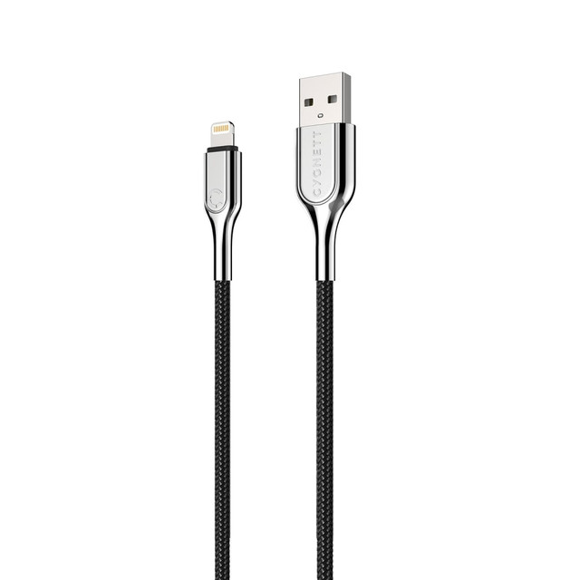 CYGNETT CY2671PCCAL  Armored Lightning To USB Charge & Sync Cable, Black, CY2671PCCAL