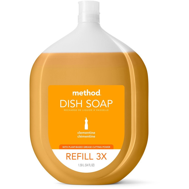 METHOD PRODUCTS, INC. 328103 Method Dish Soap Refill, 54 Oz, Clementine Scent