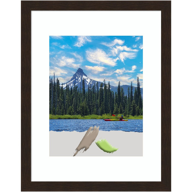 UNIEK INC. A42708300978 Amanti Art Carlisle Narrow Wood Picture Frame, 12in x 15in, Opening Size 11in x 14in (Matted To 8in x 10in), Espresso UNIEK INC. A42708300978 Amanti Art Carlisle Narrow Wood Picture Frame, 12in x 15in, Opening Size 11in x 14in (Matted To 8in x 10in), Espresso