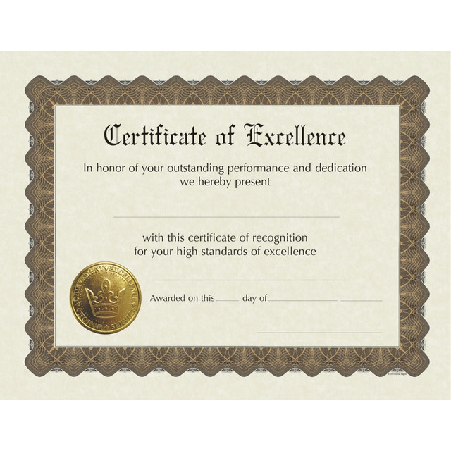 MASTERPIECE STUDIOS 930600 Great Papers! Participation Stock Certificates, 8-1/2in x 11in, Excellence, Pack Of 6 Certificates MASTERPIECE STUDIOS 930600 Great Papers! Participation Stock Certificates, 8-1/2in x 11in, Excellence, Pack Of 6 Certificates