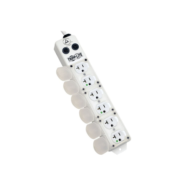TRIPP LITE PS607HG20AOEM  Safe-IT UL 1363A Medical-Grade Power Strip for Patient-Care Vicinity 6x 20A Hospital-Grade Outlets Safety Covers 7 ft. Cord
