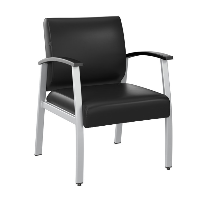 BUSH INDUSTRIES INC. CH3901BVL-03 Bush Business Furniture Arrive Waiting Room Guest Chair With Arms, Black, Standard Delivery BUSH INDUSTRIES INC. CH3901BVL-03 Bush Business Furniture Arrive Waiting Room Guest Chair With Arms, Black, Standard Delivery
