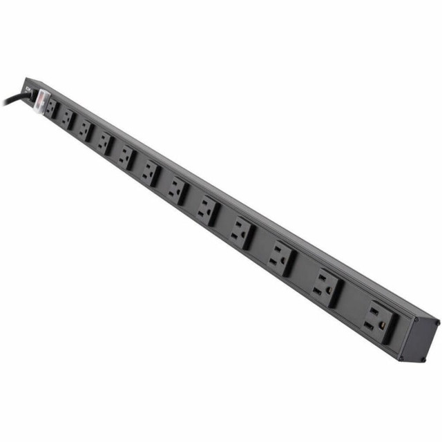 TRIPP LITE PS3612B  12-Outlet Power Strip, 15ft, Black
