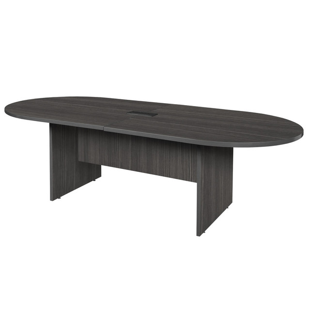 REGENCY SEATING, INC. LCTRT9543AG Regency Legacy Melamine Oval Conference Table, 29inH x 95inW x 43inD, Ash Gray