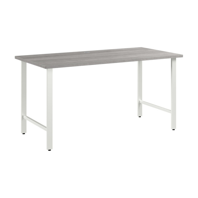 BUSH INDUSTRIES INC. HUD160PG Bush Business Furniture Hustle 60inW Computer Desk With Metal Legs, Platinum Gray, Standard Delivery BUSH INDUSTRIES INC. HUD160PG Bush Business Furniture Hustle 60inW Computer Desk With Metal Legs, Platinum Gray, Standard Delivery