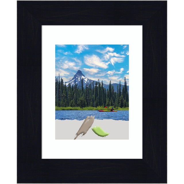 UNIEK INC. A42704093574 Amanti Art Shiplap Wood Picture Frame, Opening Size 15in x 18in (Matted To 11in x 14in), Navy