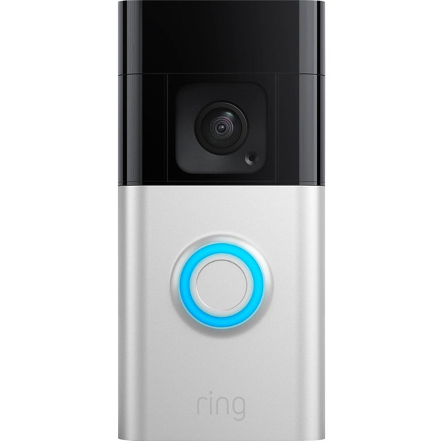 AMAZON.COM B09WZBPX7K Ring Battery Doorbell Plus Video Doorbell,  5.1inH x 1.1inW x 2.4inD, Satin Nickel