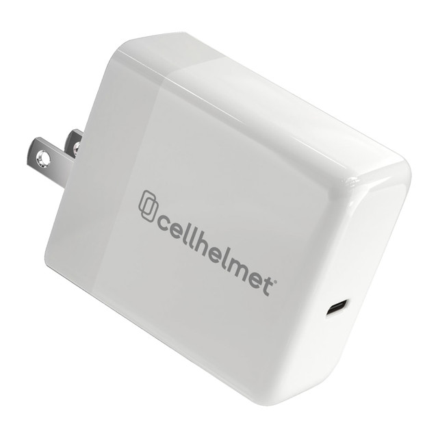 CELLHELMET WALL-PD-45W-W 45-Watt Single USB-C Power Delivery Wall Charger, White CELLHELMET WALL-PD-45W-W 45-Watt Single USB-C Power Delivery Wall Charger, White