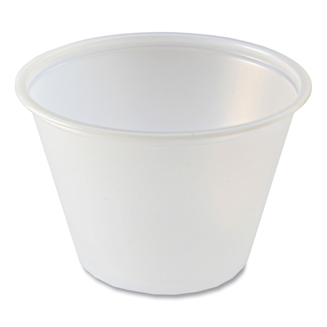 FABRI-KAL CORPORATION 9505196 Fabri-Kal Portion Cups, 2.5 Oz, Translucent, Sleeve Of 125 Cups, Carton Of 20 Sleeves