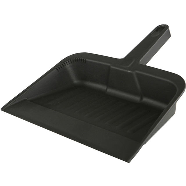 GLOBE COMMERCIAL PRODUCTS INC 3005EA Globe Commercial Products Plastic Dustpan, 14-1/4in x 12in, Black