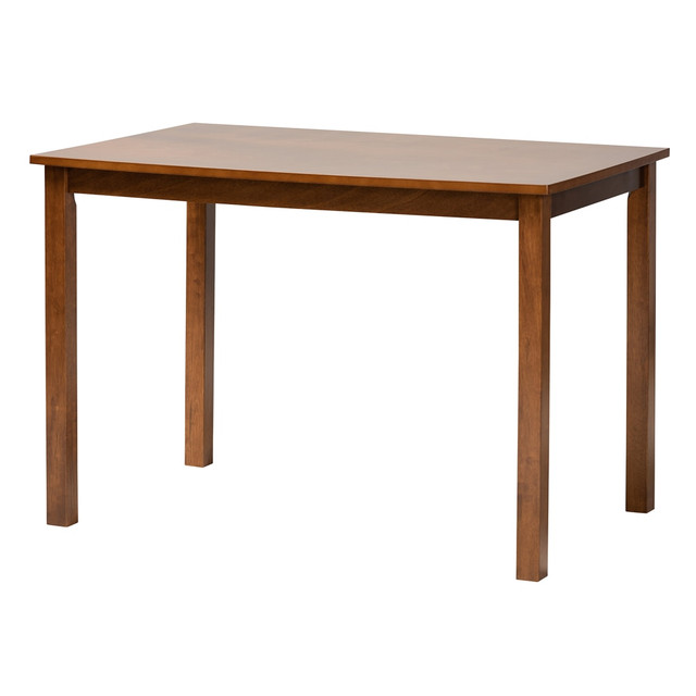 WHOLESALE INTERIORS, INC. 2721-8959 Baxton Studio Eveline Modern Finished Wood Dining Table, 29-1/8inH x 43-5/16inW x 27-9/16inD, Walnut Brown WHOLESALE INTERIORS, INC. 2721-8959 Baxton Studio Eveline Modern Finished Wood Dining Table, 29-1/8inH x 43-5/16inW x 27-9/16inD, Walnut Brown