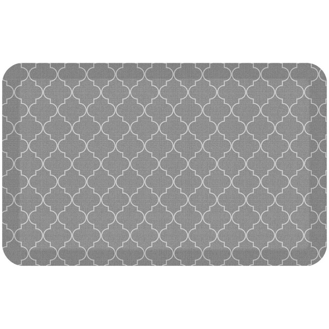 LETs GEL, INC. 106-P-2032-TRCG GelPro Designer Comfort Polyurethane Anti-Fatigue Mat For Hard Floors, 20in x 32in, Trellis Gray