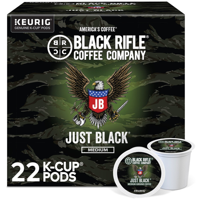 Kickstart your morning and beat afternoon drowsiness with Keurig Black Rifle Coffee Company K-Cup Pods. Pods have a smooth, buttery finish for a delicious cup.  Features an aroma is of cocoa and vanilla with bold tasting notes and a buttery finish.  Medium roast offers a bold flavor.  Compatible with all Keurig single-serve coffee makers.