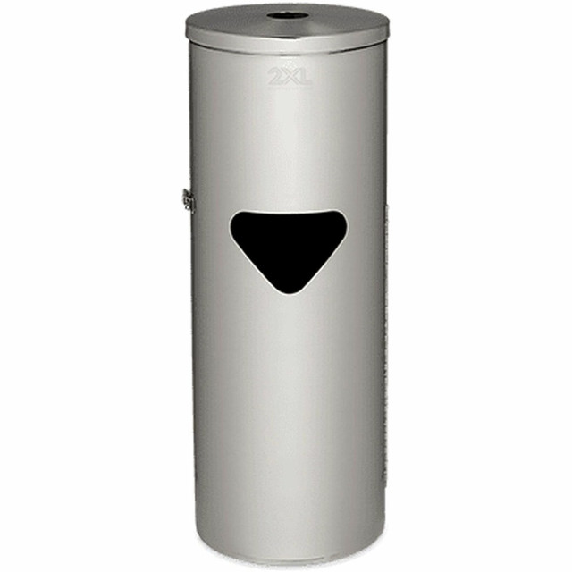 2XL CORP. L63 2XL Stainless Steel Stand Wiper Dispenser - Stainless Steel - Stainless Steel - Refillable, Smudge Resistant, Hands-free - 1 Each