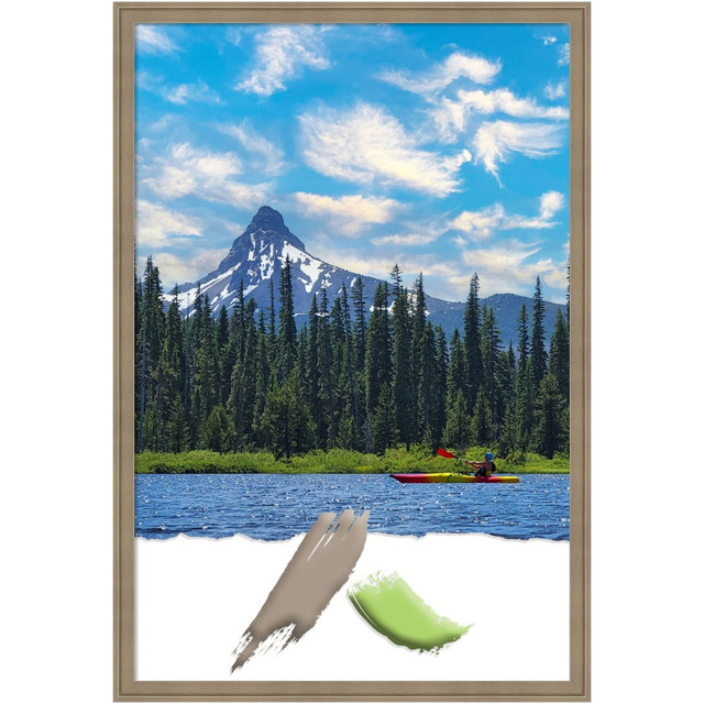 UNIEK INC. A42708298519 Amanti Art Florence Picture Frame, 26in x 38in, Opening Size 24in x 36in, Light Brown