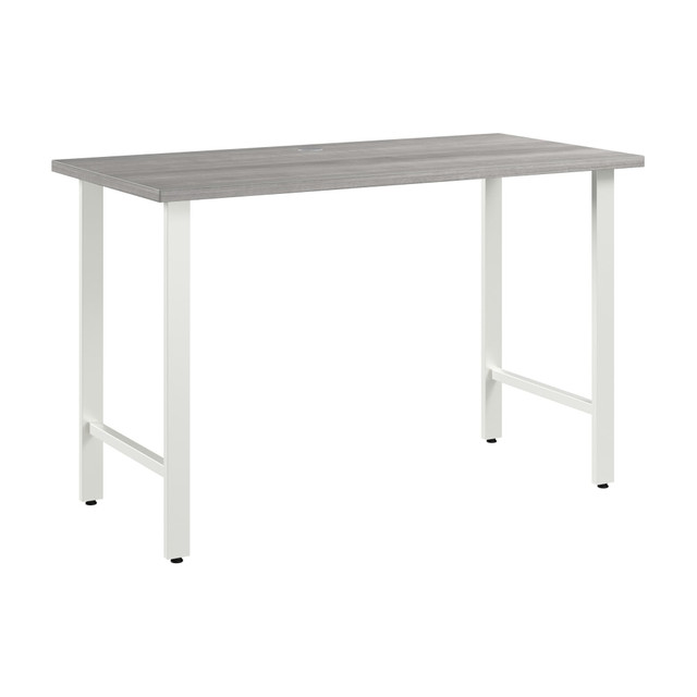 BUSH INDUSTRIES INC. HUD148PG Bush Business Furniture Hustle 48inW Computer Desk With Metal Legs, Platinum Gray, Standard Delivery BUSH INDUSTRIES INC. HUD148PG Bush Business Furniture Hustle 48inW Computer Desk With Metal Legs, Platinum Gray, Standard Delivery